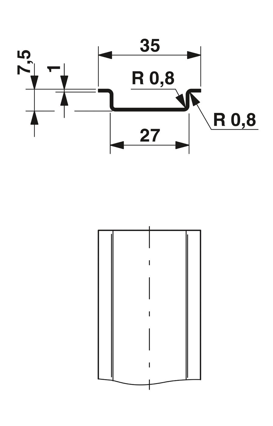 菲尼克斯-NS 35/ 7,5 AL-DIN導軌-0801704