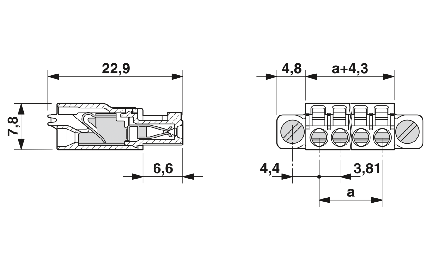PCB 插拔式連接器 -1748370