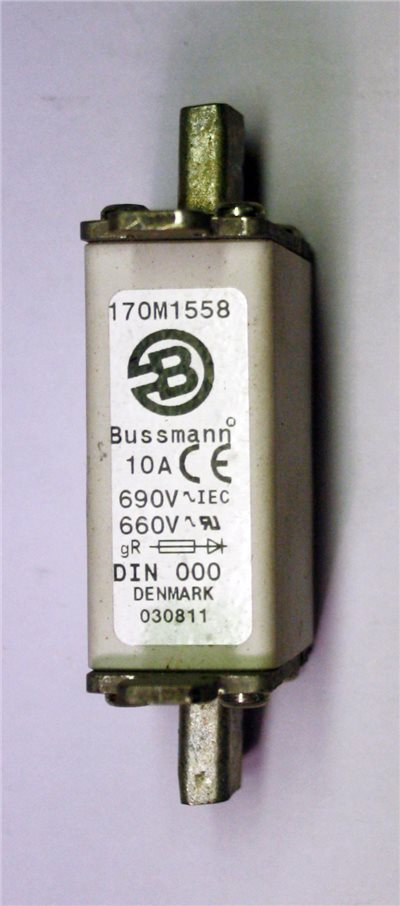 170M1558§10~315A, 690 Vac, size 000,超快速保險絲