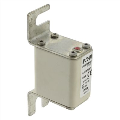 170M2613§80A,700Vac (UL) 690Vac (IEC), size 00,高速保險絲