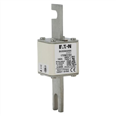 170M3164§160A, 700Vac (UL), 690Vac (IEC),高速保險絲
