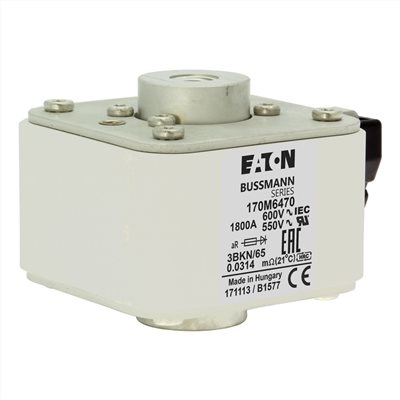 170M6470§1800A,600 Vac (IEC) 500 Vac (UL),高速保險絲
