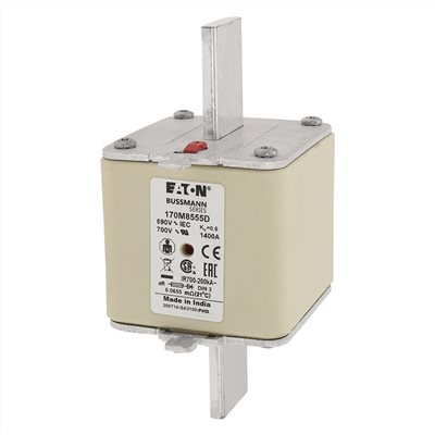 170M8555D§1400A/1600A, 690 Vac(IEC),高速保險絲