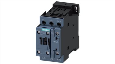 3RT2026-1BB40§Power contactor, AC-3 25 A, 11 kW / 400 V 1 NO + 1 NC, 24 V DC 3-pole, Size S0 screw terminal