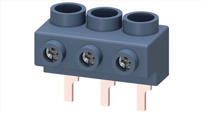 3RV1915-5A§3-phase supply terminal for 3-phase busbar for size S0 and S00 connection from top Pin shape connections