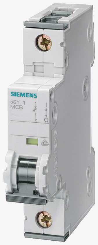 5SY4系列§Miniature circuit breaker 230/400 V 10kA, 1-pole, C, D=70 mm