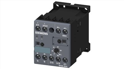 3RP2005-1BW30§Timing relay, electronic Multifunction, 16 functions 2 change-over contacts 24 to 240 V AC/DC at 50/60 Hz AC 0.05 s to 100 h Overall width 45 mm screw terminal