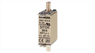 3NE1820-0§SITOR fuse link, with blade contacts, NH000, In: 80 A, gS, Un AC: 690 V, Un DC: 250 V, front indicator