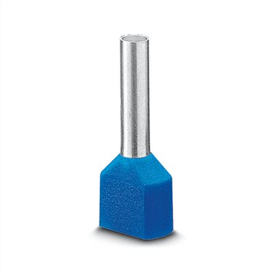 3200878§冷壓頭 - 軟性導線最大截面積 2.5mm²-AI-TWIN 2X 2,5 -13 BU