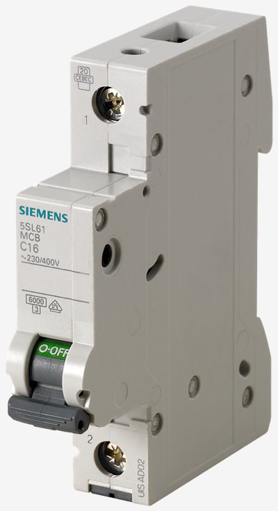 5SL6系列§Miniature circuit breaker 230/400 V, 6kA, 1P-4P, C, 0.3~63A